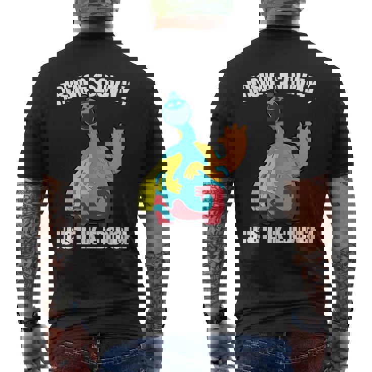 Rising Slowly Just Like Dough Doey The Doughman Men's T-shirt Back Print