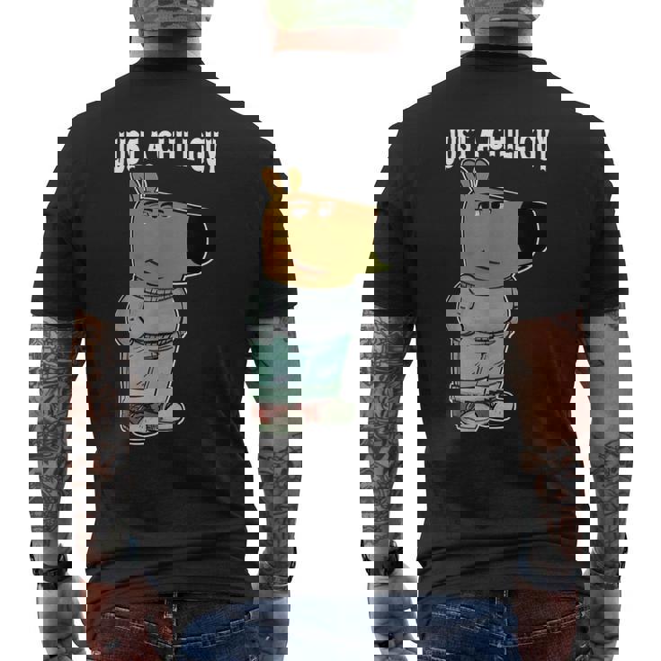 S Para Perros Chill Guy Cool Chill Guy Meme Camiseta Hombre Estampado Espalda