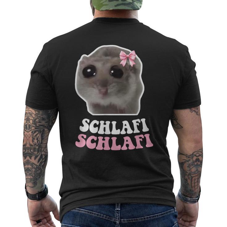 Sad Hamster Hampter Schlafi Schlafi Sad Hamster Meme T-Shirt mit Rückendruck