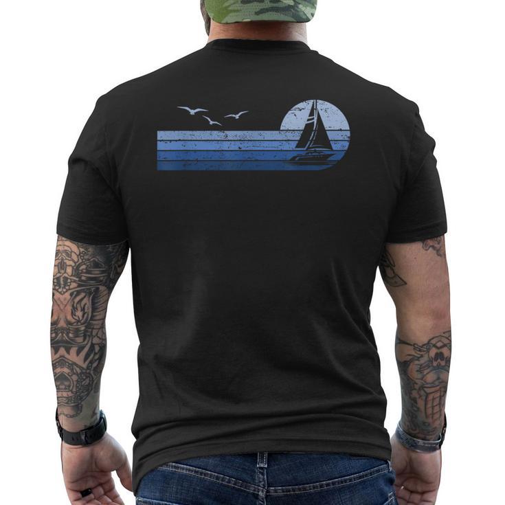 Sailing Skipper Sailing Boat Captain Sailing T-Shirt mit Rückendruck