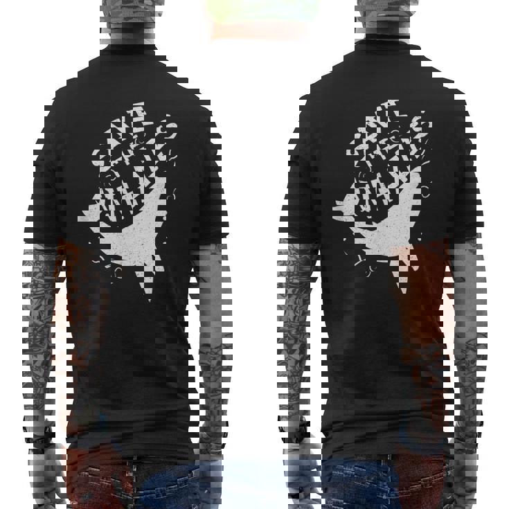 Salvar A Las Ballenas Camiseta Hombre Estampado Espalda