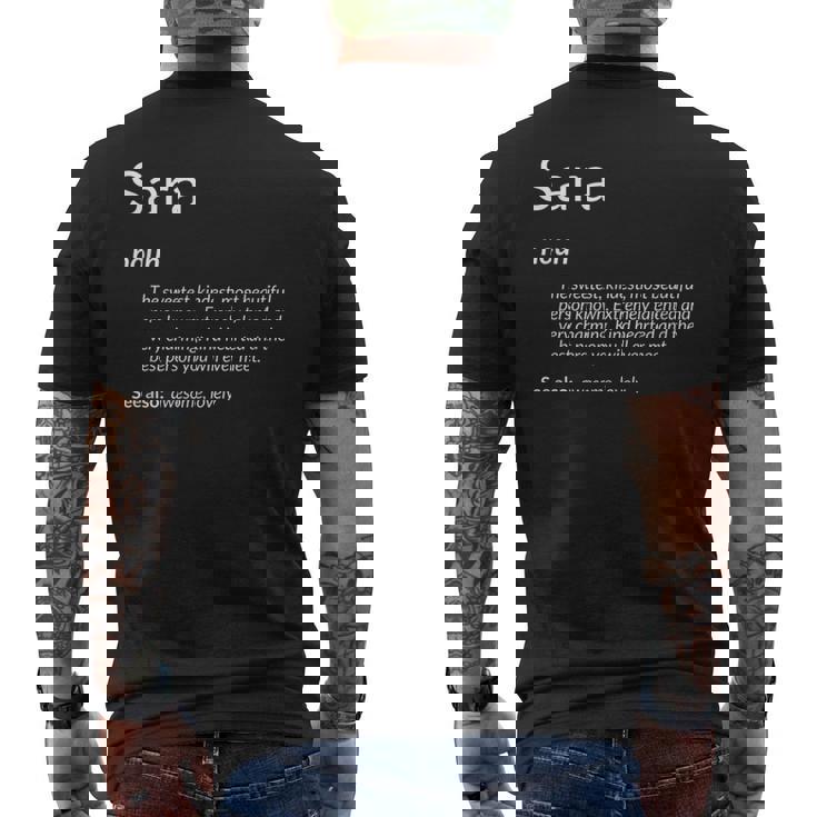 Sara Is Kind Hearted Name Definition Sara Camiseta Hombre Estampado Espalda