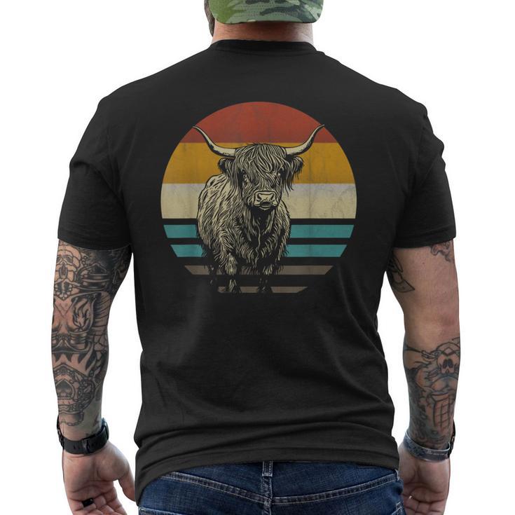 Scottish Highland Cattle Highland Cattle Farmer T-Shirt mit Rückendruck