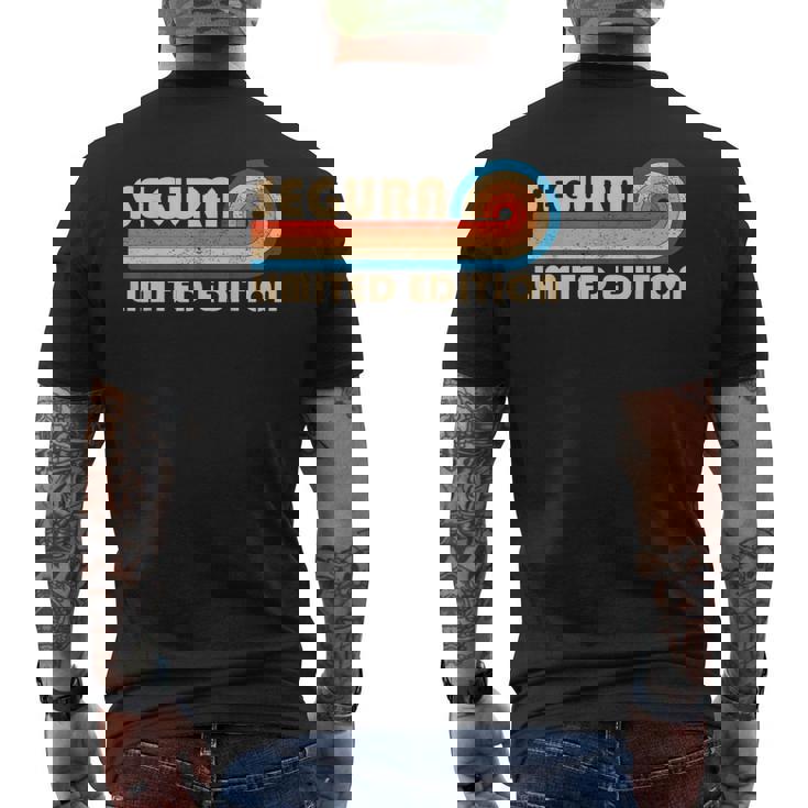 Segura Surname Retrointage 80S 90S Birthday Reunion T-shirt imprimé au dos
