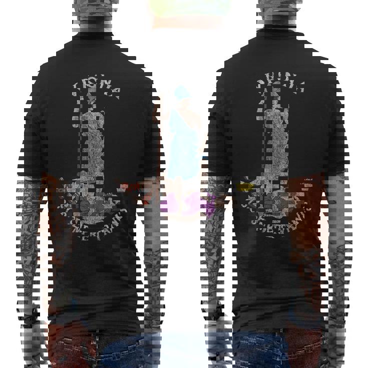 Sellointage Deirginia Sic Semper Tyrannis Camiseta Hombre Estampado Espalda