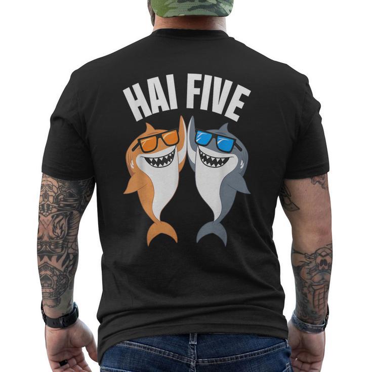 Shark Five Sharks T-Shirt mit Rückendruck