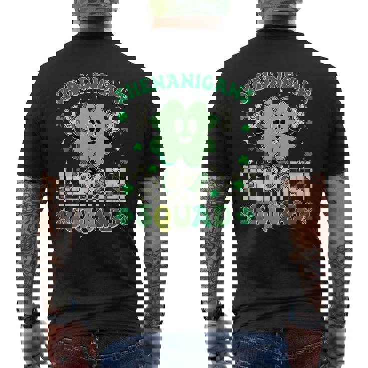 Shenanigans Squad St Patrick's Day Smile Green Proud Irish Men's T-shirt Back Print