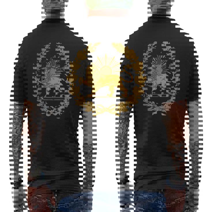 Shir O Khorshid Lion Et Soleil Symbole De La Persie T-shirt imprimé au dos