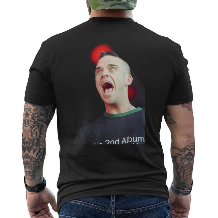 Singer Robbie Williams Of Take That LiveIn The Park 1998 T-Shirt mit Rückendruck