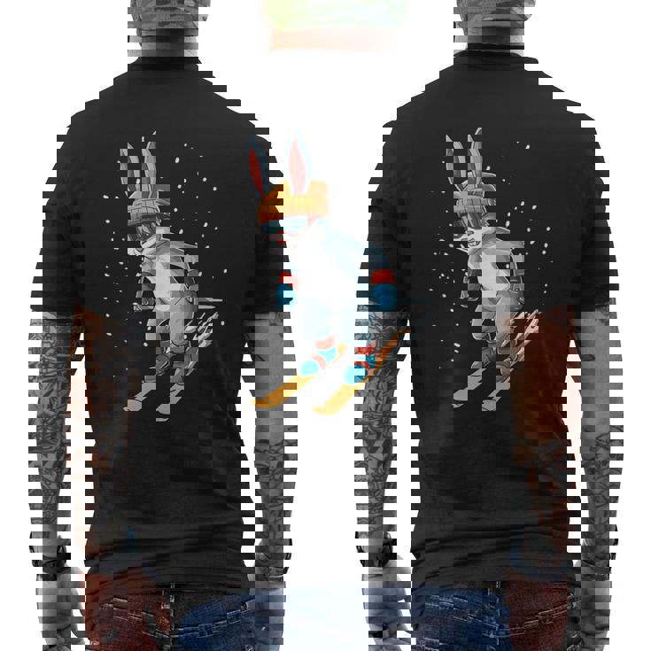 Ski Rabbit Ski And Snowboard Bunny Men's Back Print T-Shirt