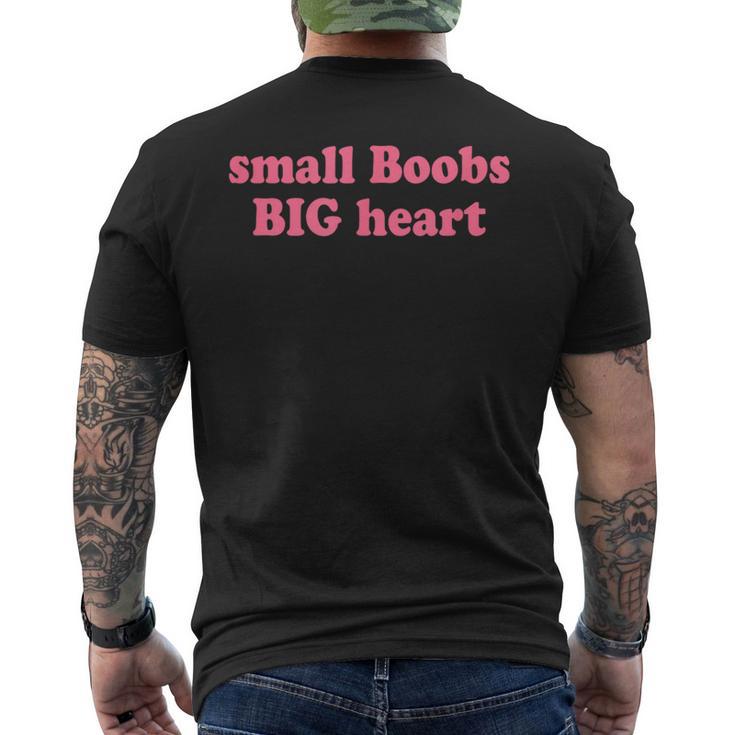 Small Boobs Big Heart Y2k 2000S T-Shirt mit Rückendruck