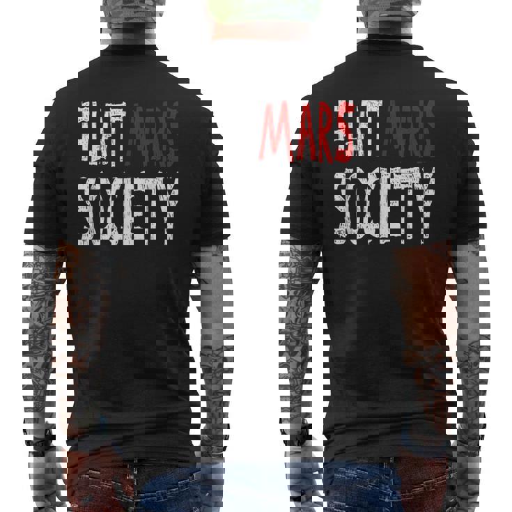Société De La Terre Plate Sarcastique T-shirt imprimé au dos