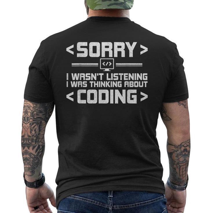 Software Computer Programmer Costume Nerds Science Coding T-Shirt mit Rückendruck