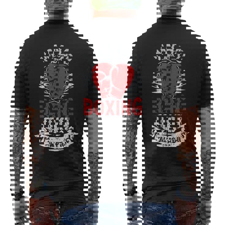 Soy Padre Y Entrenador De Boxeo Boxer Daddy Coaches Día Del Padre Camiseta Hombre Estampado Espalda
