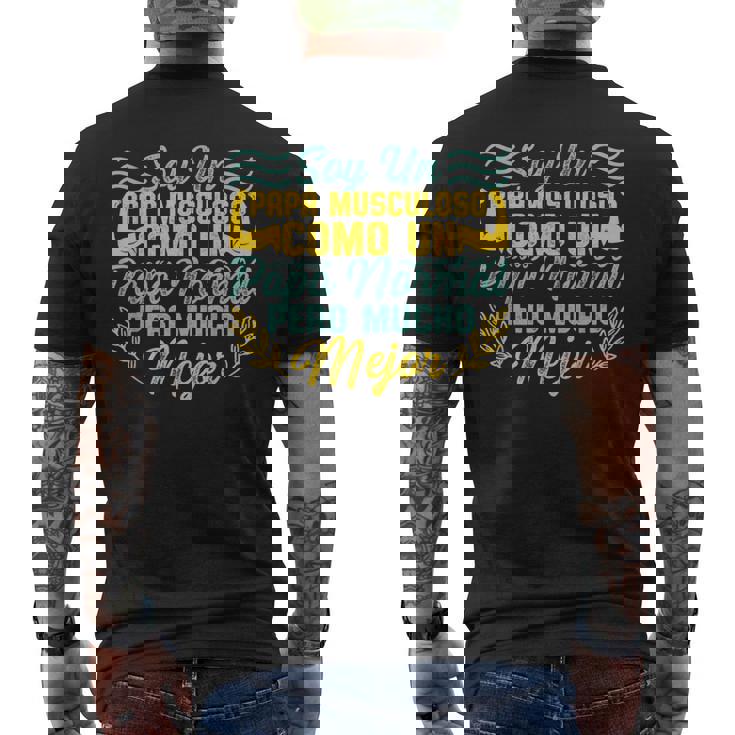 Soy Un Papa Musculoso Papi Gym Dia Del Padre Hombre Regalo Camiseta Hombre Estampado Espalda