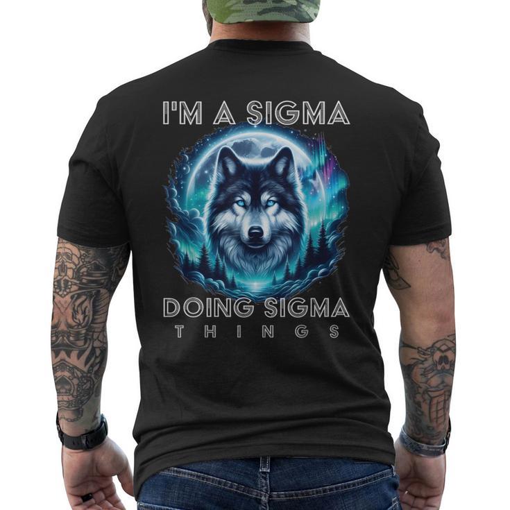 Soy Un Sigma Haciendo Sigma Cosas Alfa Lobo Hombre Hombres Camiseta Hombre Estampado Espalda