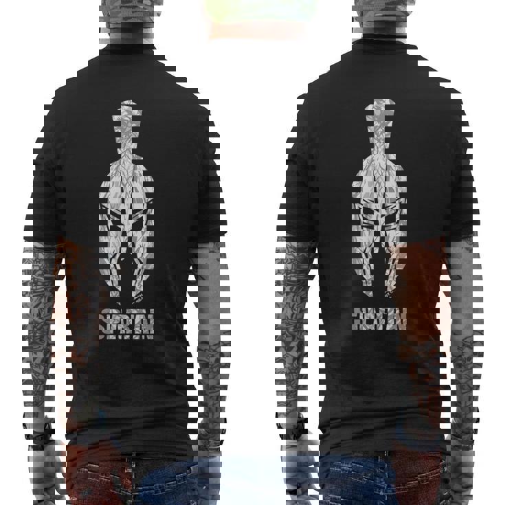 Spartan Casco Spartaner Gym Motivation Fitness Refranes Camiseta Hombre Estampado Espalda