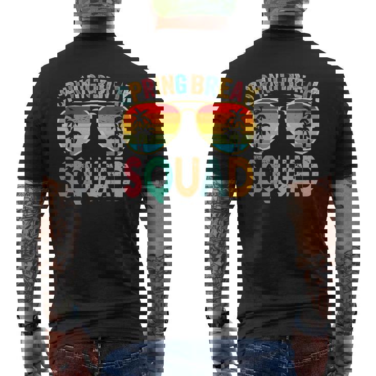 Spring Break Squad Vintage 2025 Florida Cool Sunglasses Men's T-shirt Back Print