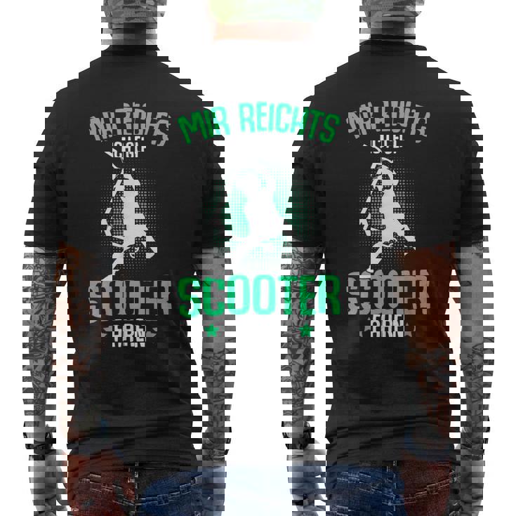 Stunt Scooter Roller Tretroller Spruch Jungen T-Shirt mit Rückendruck
