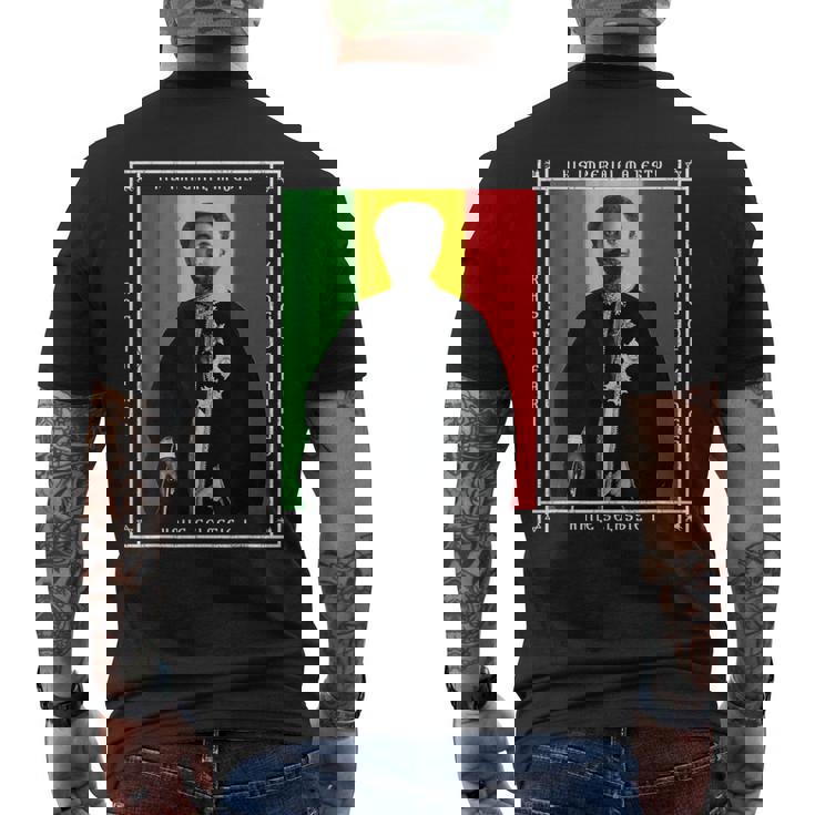 Su Majestad Imperial Haile Selassie I Camiseta Hombre Estampado Espalda