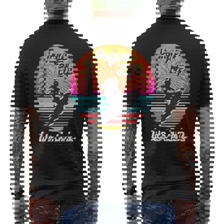 Surfer Pogue-Life-Outer-Banks Casas Ligeras Retro Angustiado Camiseta Hombre Estampado Espalda