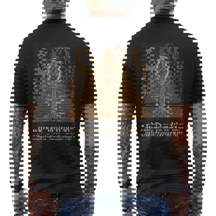 Symboles Égyptiens Antiques Ankh Djed Was T-shirt imprimé au dos