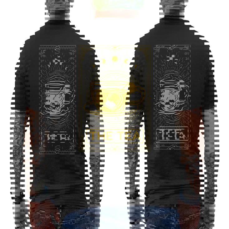 The Tea Drinker Tarot Card Reading Occult Dark Magic Men's Back Print T-Shirt
