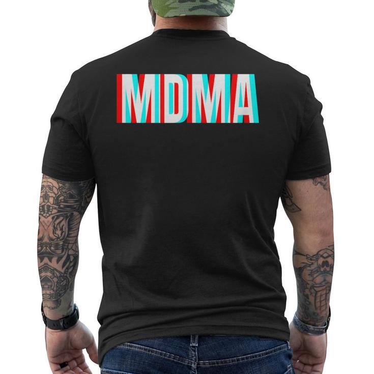 Techno Rave And Festival Celebration Mdma T-Shirt mit Rückendruck