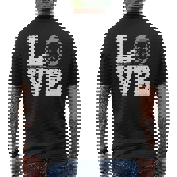 Técnico De Sonido Amor Xlr Conexión Ingeniero De Sonido Camiseta Hombre Estampado Espalda