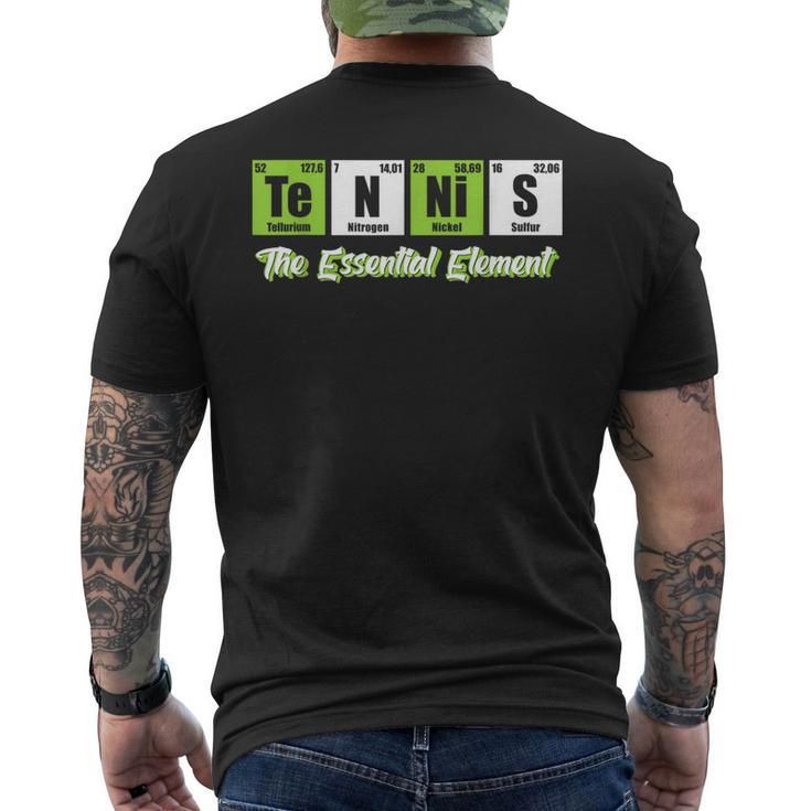 Tennis The Essential Element Tennis T-Shirt mit Rückendruck