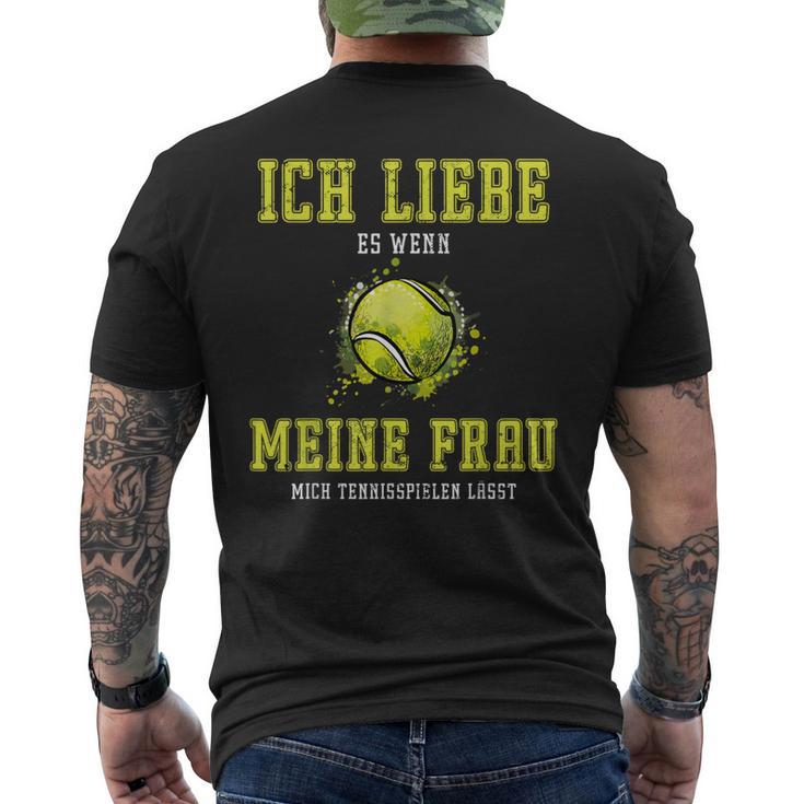 Tennis Player Tennis T-Shirt mit Rückendruck