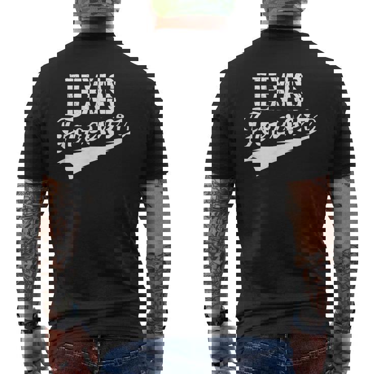 Texas Forever State Pride Men's Back Print T-Shirt