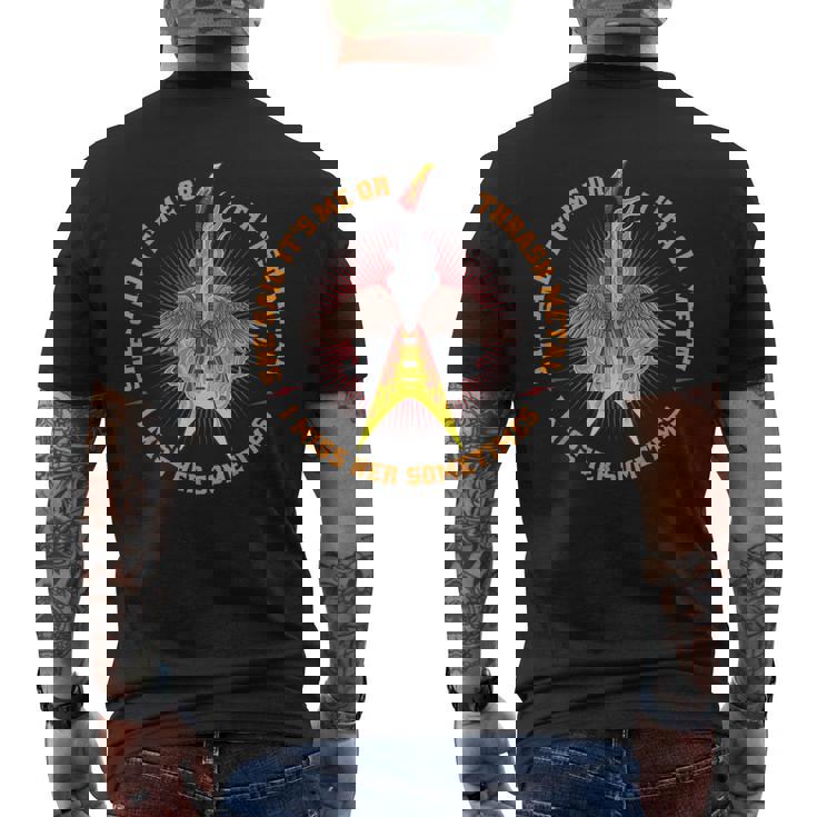 Thrash Metal Outfit Guitarra Soloinilo Concierto Thrash Metal Camiseta Hombre Estampado Espalda
