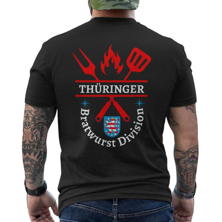 Thüringer Bratwurst Division Thuringia Bbq S T-Shirt mit Rückendruck