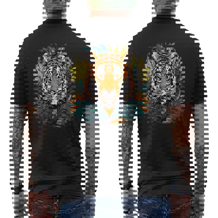 Tigre Colorido I Tigre Para Niños Camiseta Hombre Estampado Espalda