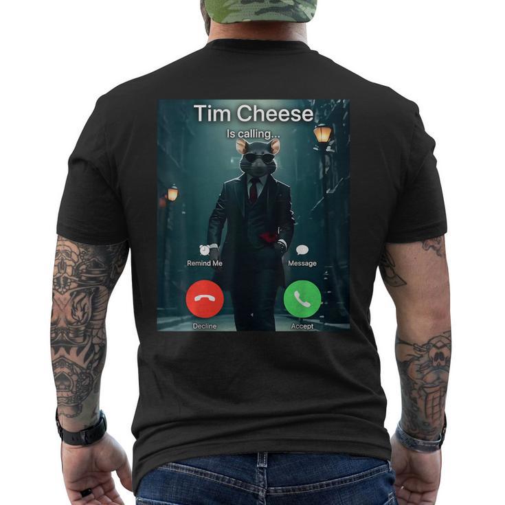 Tim Cheese Sticker Tim Cheese Meme Men's T-shirt Back Print - Thegiftio UK