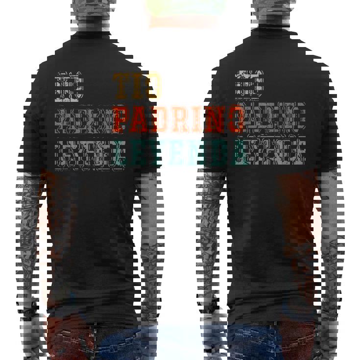 Tio Padrino Leyenda Tío Padrino Leyenda Mejor Padrino Camiseta Hombre Estampado Espalda