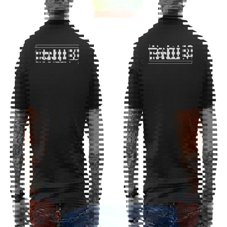 Tranquilo Playera Graphics Camiseta Hombre Estampado Espalda