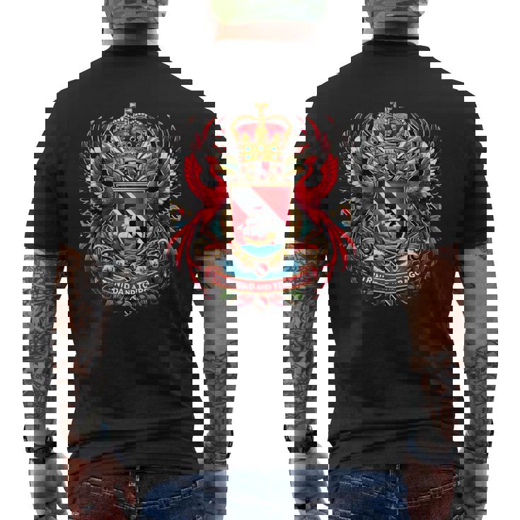 Trinidad & Tobago Clothing Trinidad Souvenir Trinidad Flag Men's Back Print T-Shirt