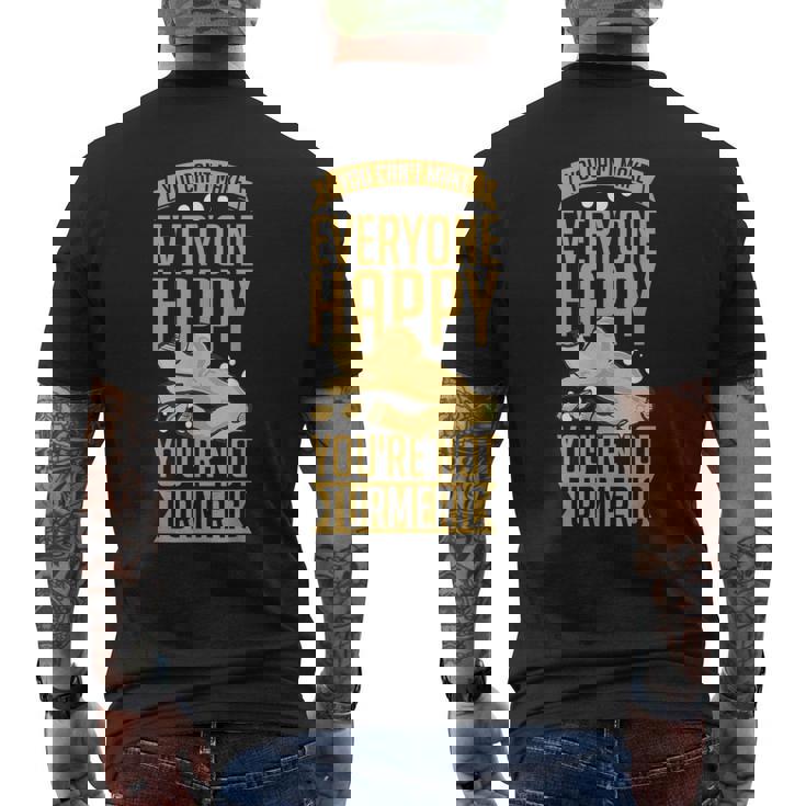 Turmeric Curcumin Plant Tea Powder Spice Drink Men's Back Print T-Shirt