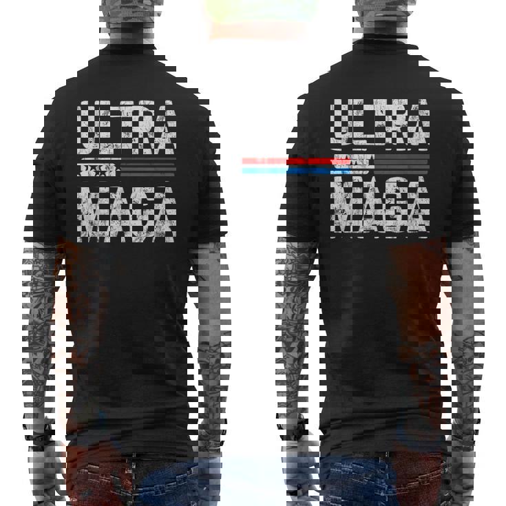 Ultra Maga Orgulloso Diseño De Partidario De Ultra-Maga Trump Orgulloso Camiseta Hombre Estampado Espalda
