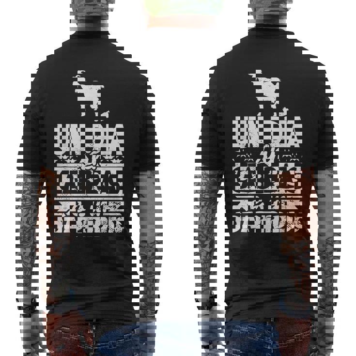 Un Dia Sin Cabras Es Un Dia Perdido Cabras Regalo Divertido Camiseta Hombre Estampado Espalda