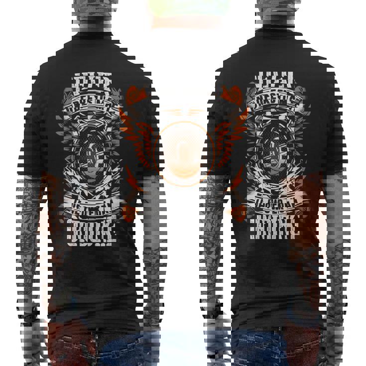 Never Underestimate The Power Of Orourke Orourke Name Men's T-shirt Back Print