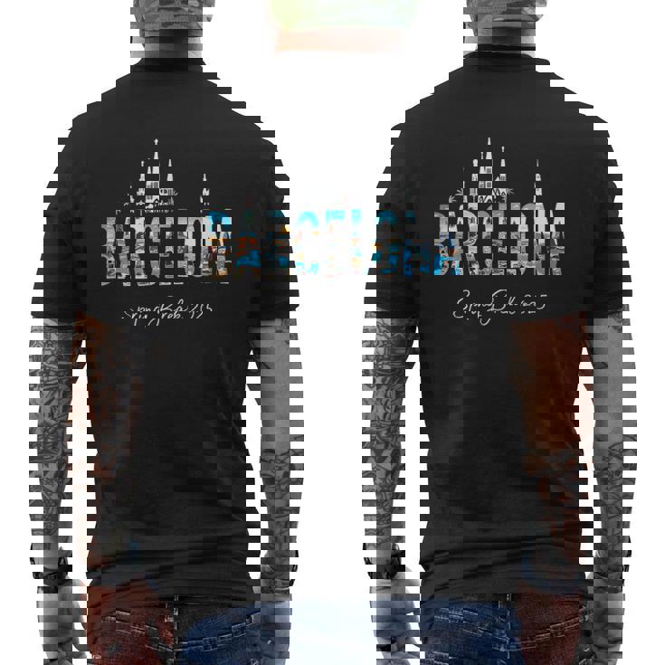 Vacaciones De Primavera En Barcelona Travel 2025 Sin Mangas Camiseta Hombre Estampado Espalda