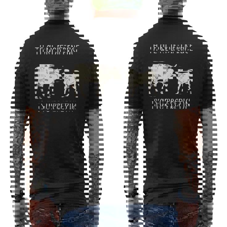 Végétalien Seule Différence Estotre Perception T-shirt imprimé au dos