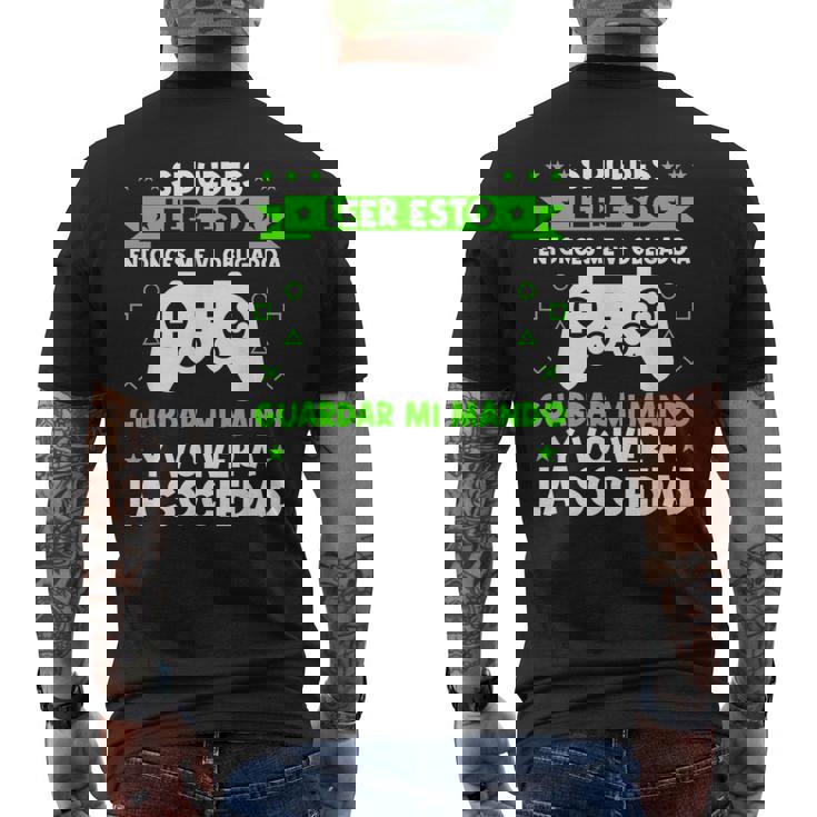 Video Game Consola Gaming Controladorideojugador Camiseta Hombre Estampado Espalda