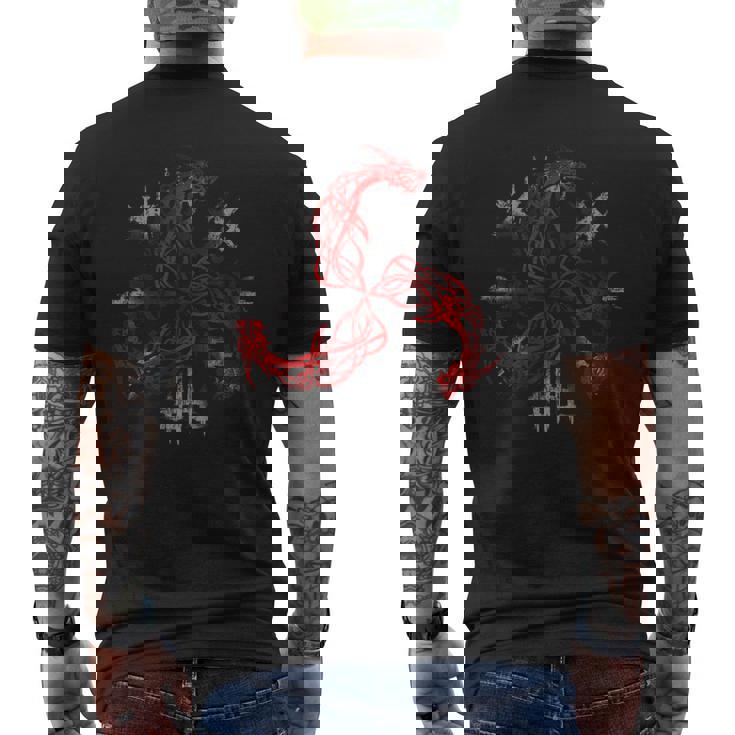 Vikingoalknut Símbolo Triskelion Amuleto Celta Tres Dragones Camiseta Hombre Estampado Espalda