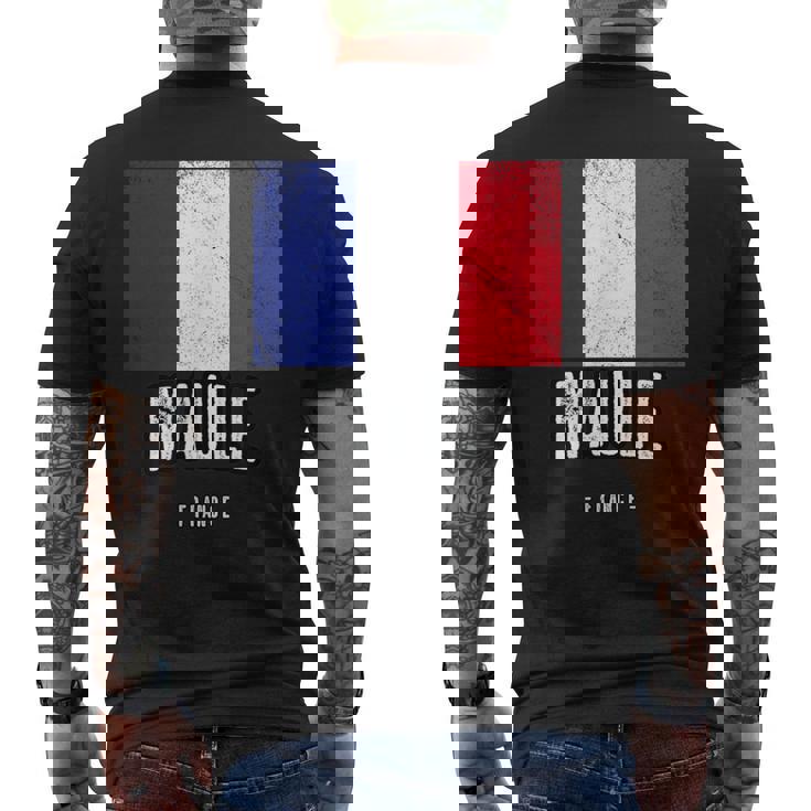 Ville De Maule France Fr Drapeau Français T-shirt imprimé au dos