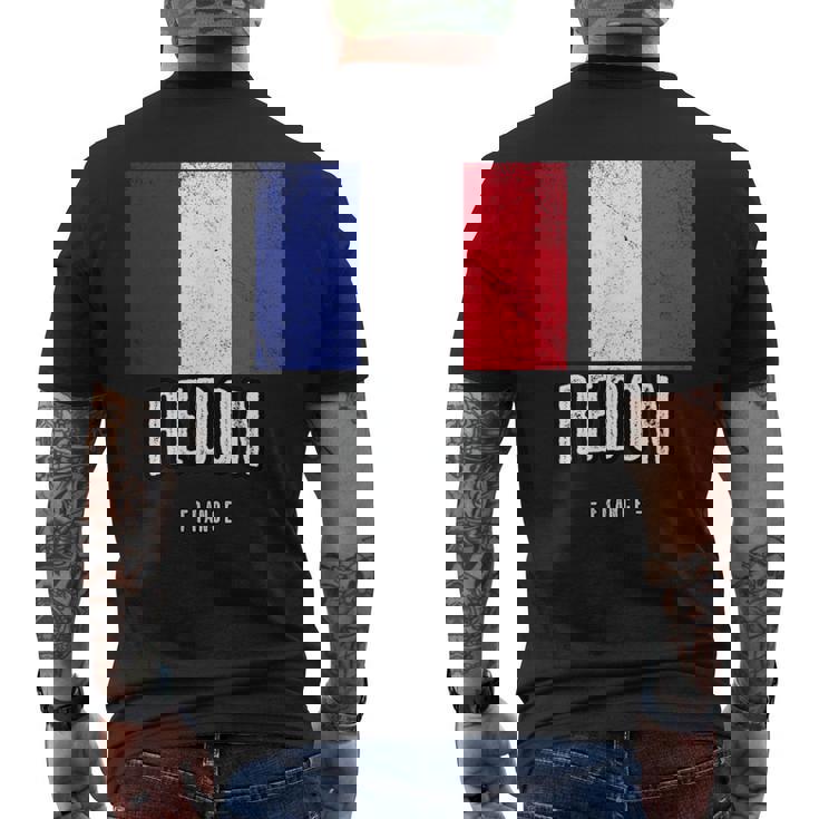 Ville De Redon France Fr Drapeau Français T-shirt imprimé au dos
