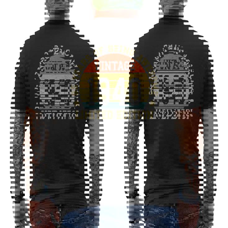 Vintage 1940 Edición Limitada 85-Year-Old 85Th Birthday Camiseta Hombre Estampado Espalda